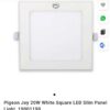 Pigeon Joy 20W White Square LED Slim Panel Light, 19001190